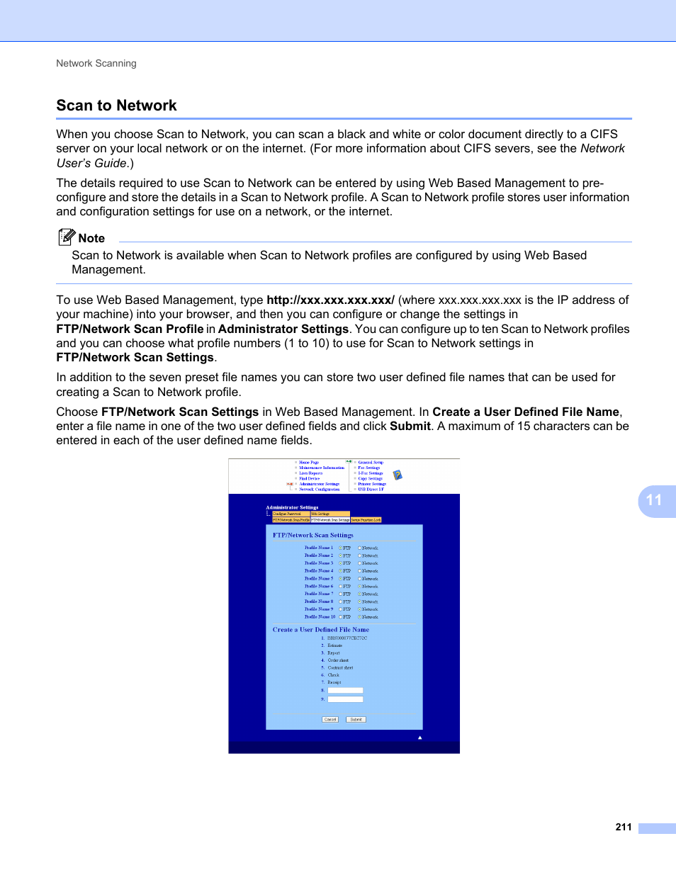 Scan to network, 11 scan to network | Konica Minolta bizhub 20 User Manual | Page 219 / 227