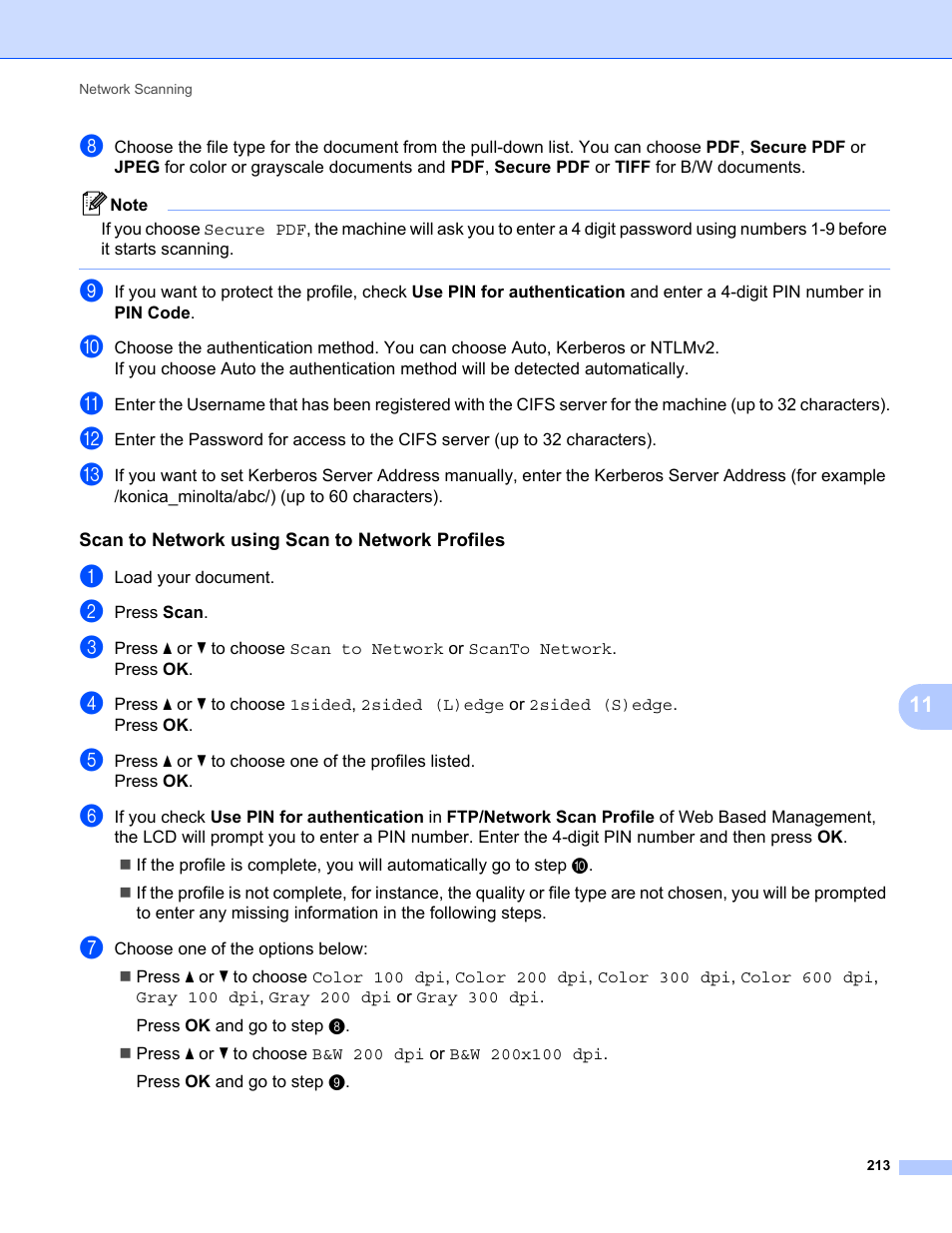 Konica Minolta bizhub 20 User Manual | Page 221 / 227