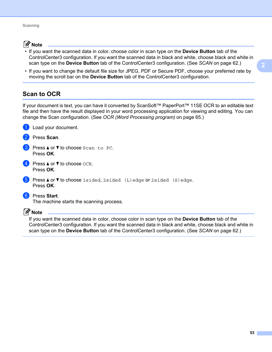 Scan to ocr | Konica Minolta bizhub 20 User Manual | Page 61 / 227