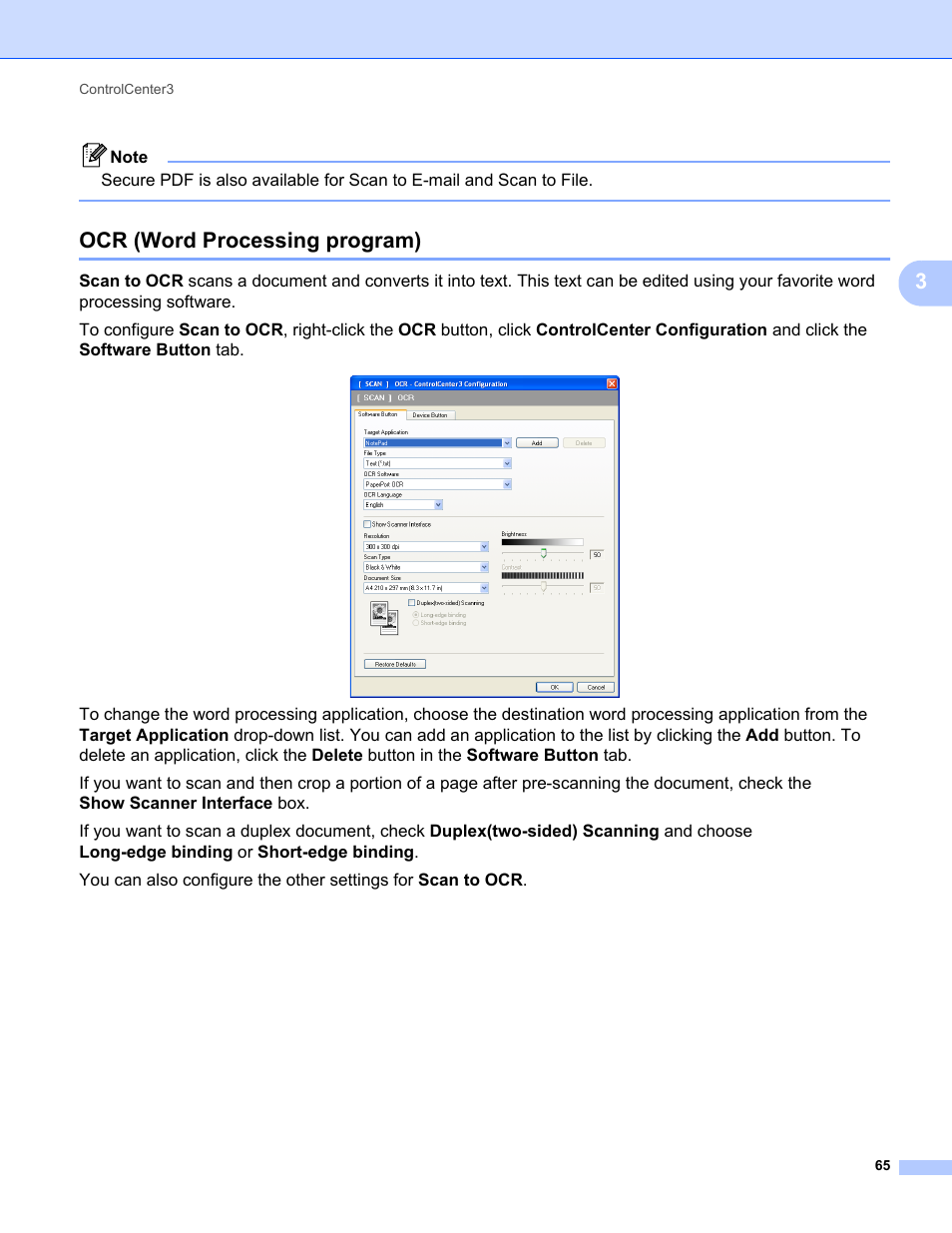Ocr (word processing program) | Konica Minolta bizhub 20 User Manual | Page 73 / 227