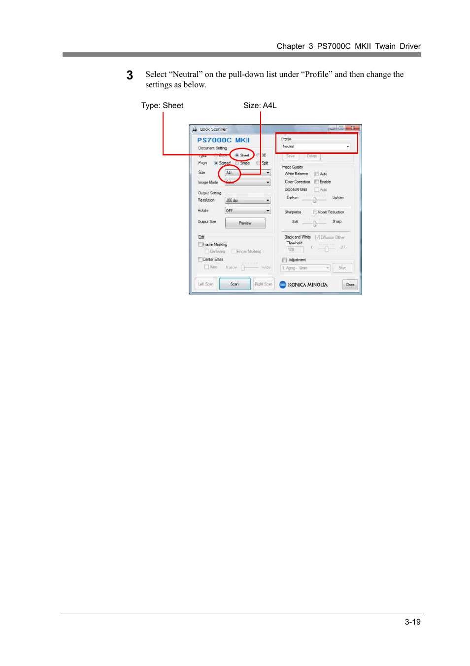 Konica Minolta PS7000C MKII User Manual | Page 45 / 94