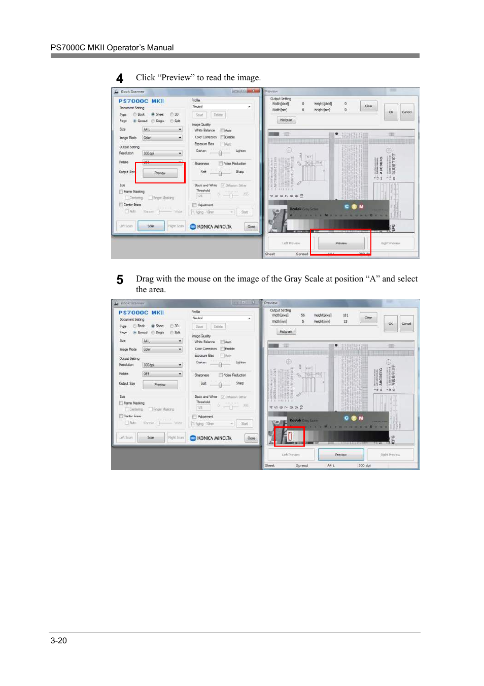 Konica Minolta PS7000C MKII User Manual | Page 46 / 94
