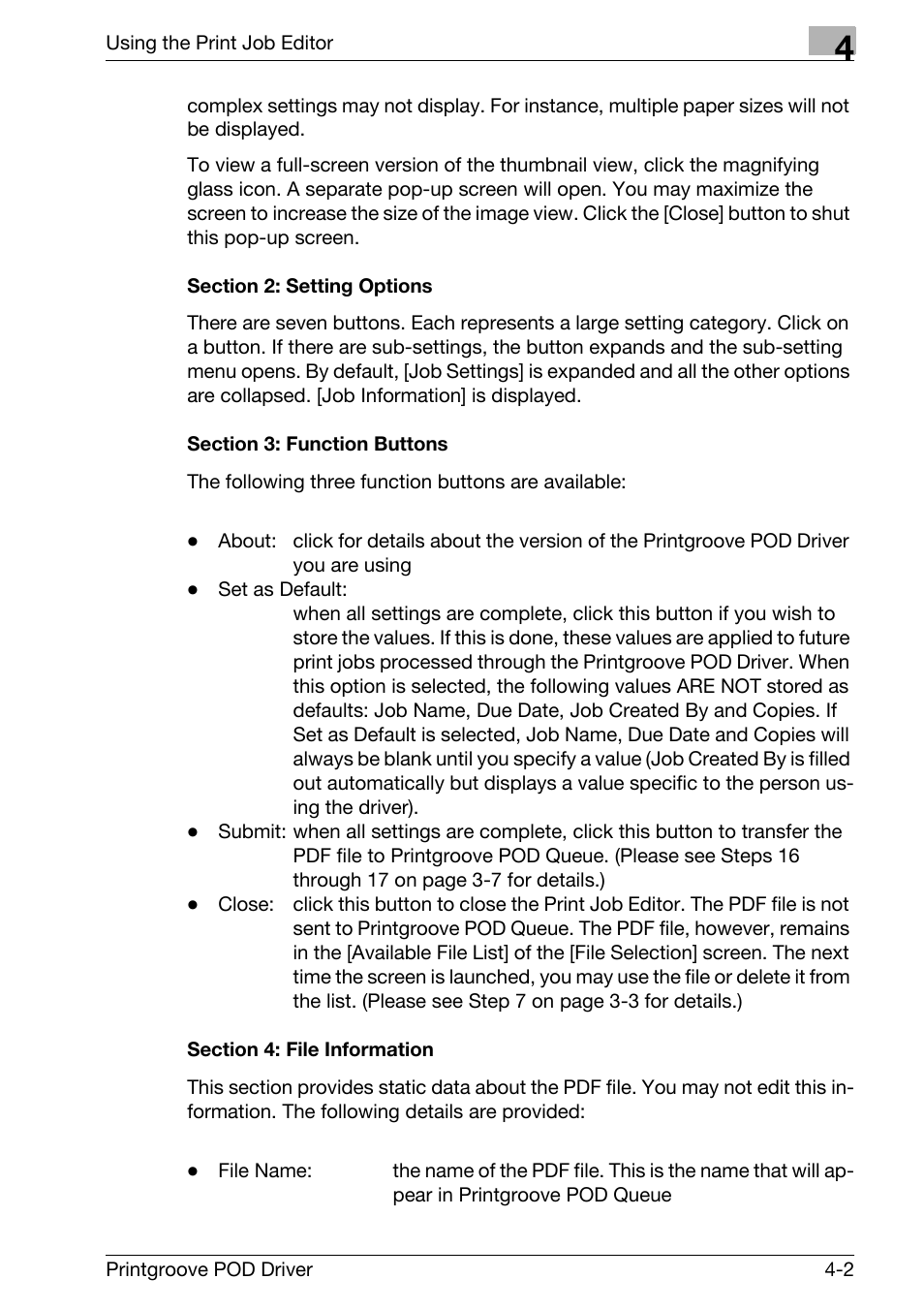 Konica Minolta Printgroove User Manual | Page 35 / 48