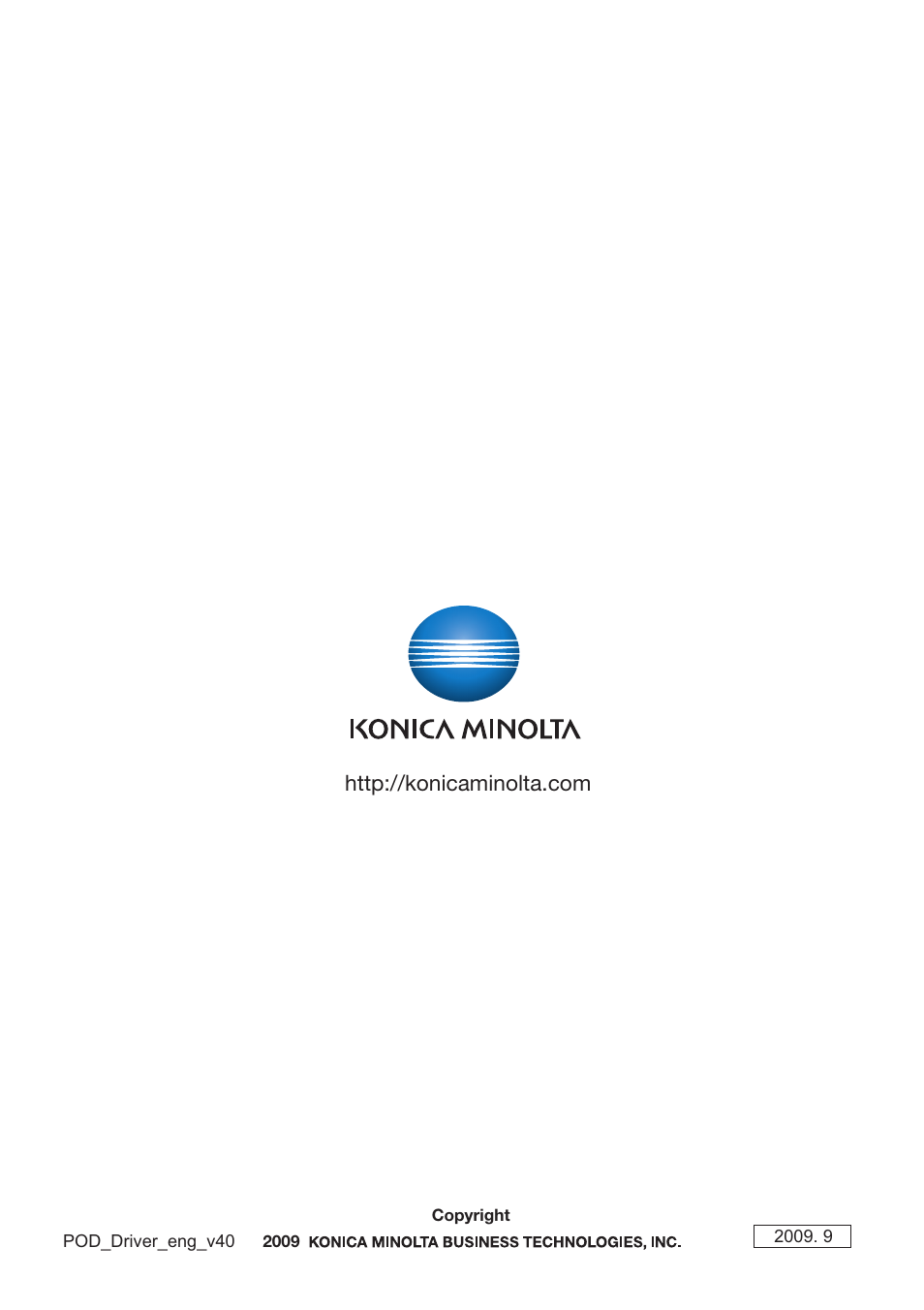 Konica Minolta Printgroove User Manual | Page 48 / 48