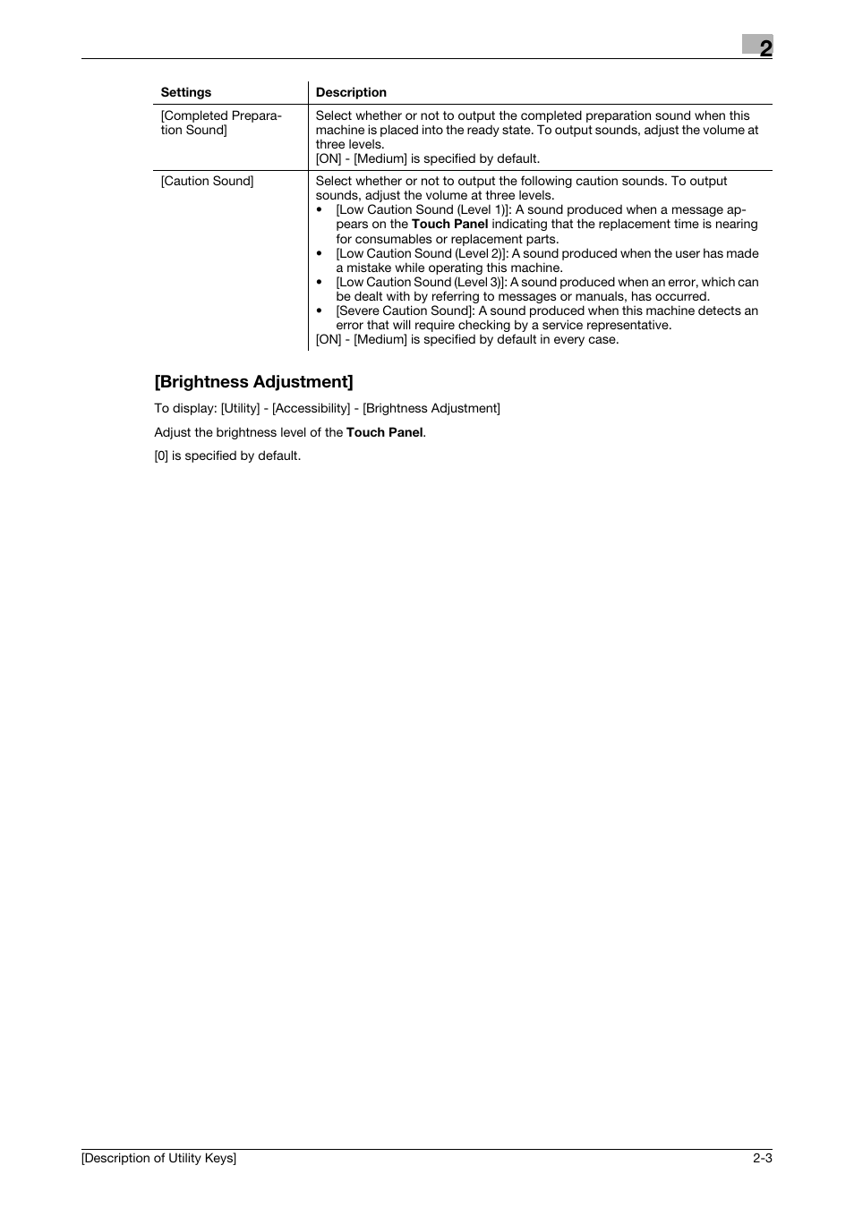 Brightness adjustment, Brightness adjustment] -3 | Konica Minolta bizhub C3850 User Manual | Page 11 / 67