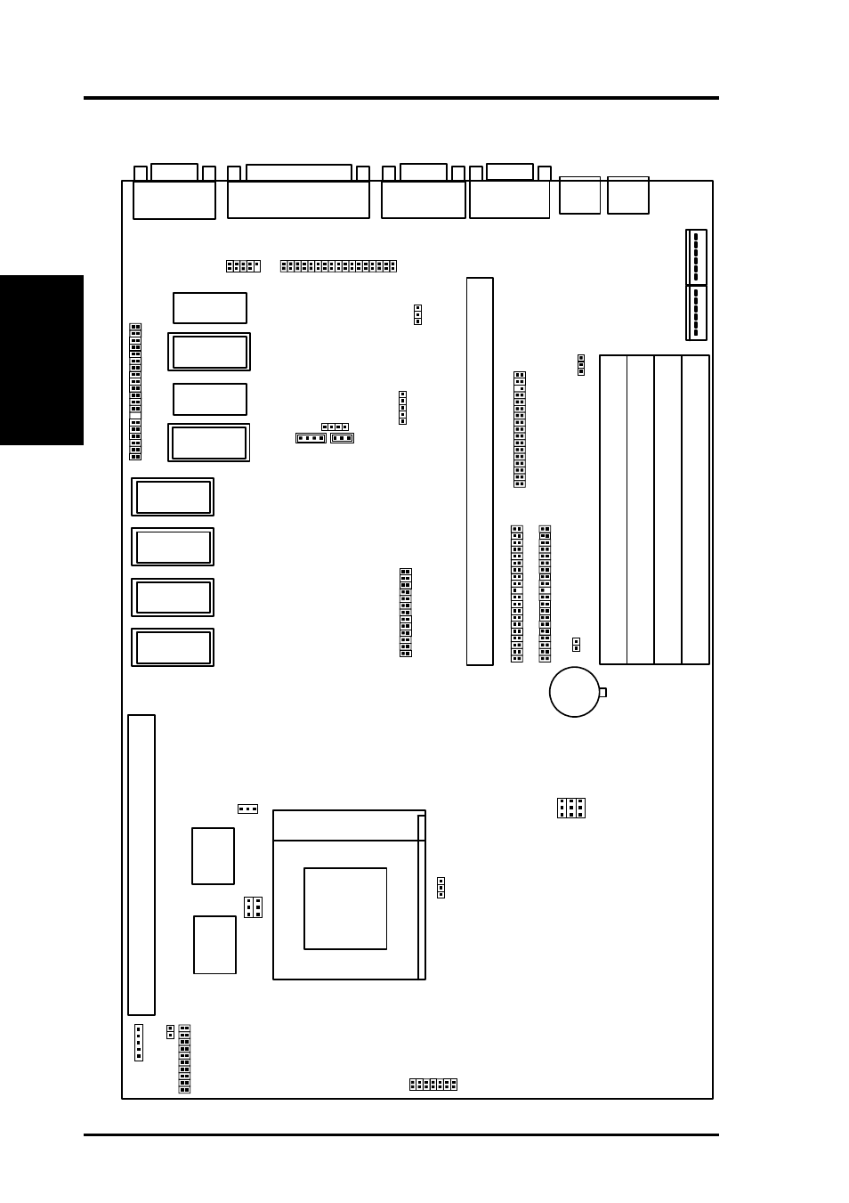 Iii. installation, Map of the asus motherboard, 4asus p/i-ap55tv user’s manual | Map of board) iii. inst alla tion | Asus P/I-AP55TV User Manual | Page 10 / 96