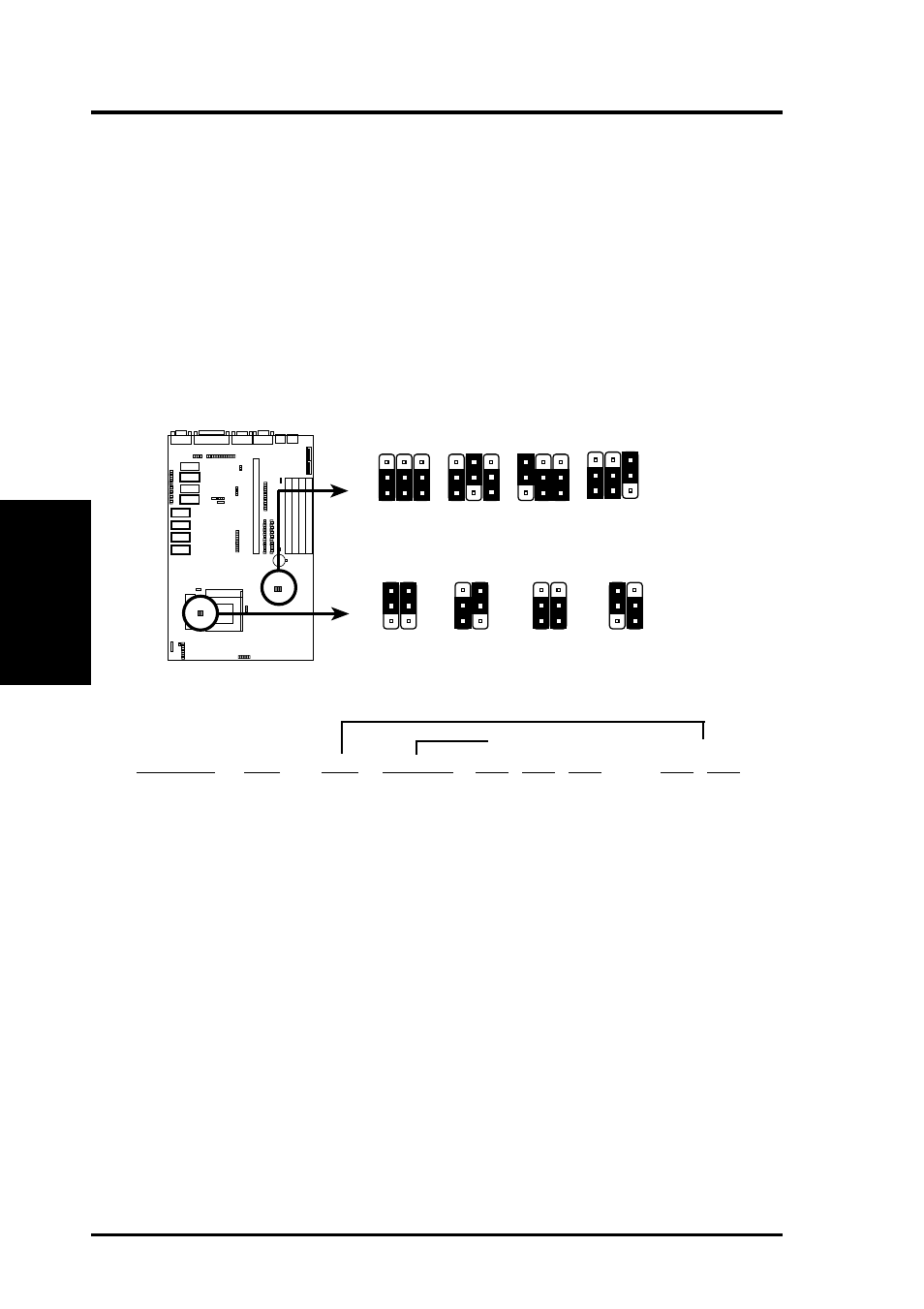 Iii. installation, 10 asus p/i-ap55tv user’s manual, Jumpers) iii. inst alla tion | Asus P/I-AP55TV User Manual | Page 16 / 96