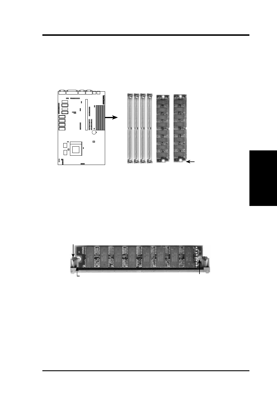 Iii. installation, 72 pin dram in simm socket | Asus P/I-AP55TV User Manual | Page 19 / 96