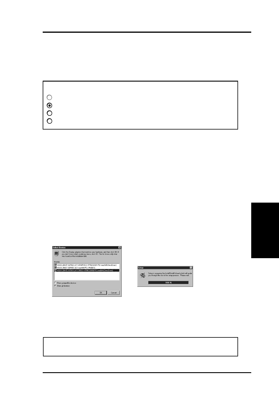 Ix. microsoft windows nt, Video driver installation | Asus P/I-AP55TV User Manual | Page 81 / 96