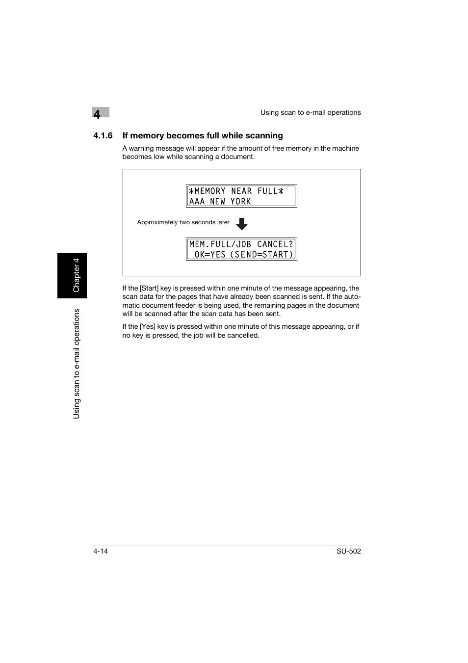 6 if memory becomes full while scanning, If memory becomes full while scanning -14 | Konica Minolta bizhub 160 User Manual | Page 101 / 156