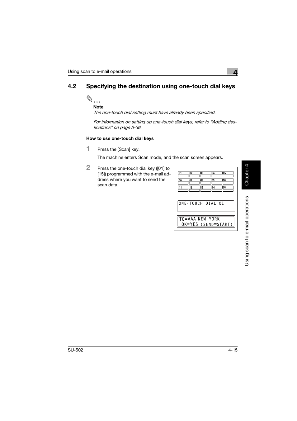 How to use one-touch dial keys, How to use one-touch dial keys -15 | Konica Minolta bizhub 160 User Manual | Page 102 / 156