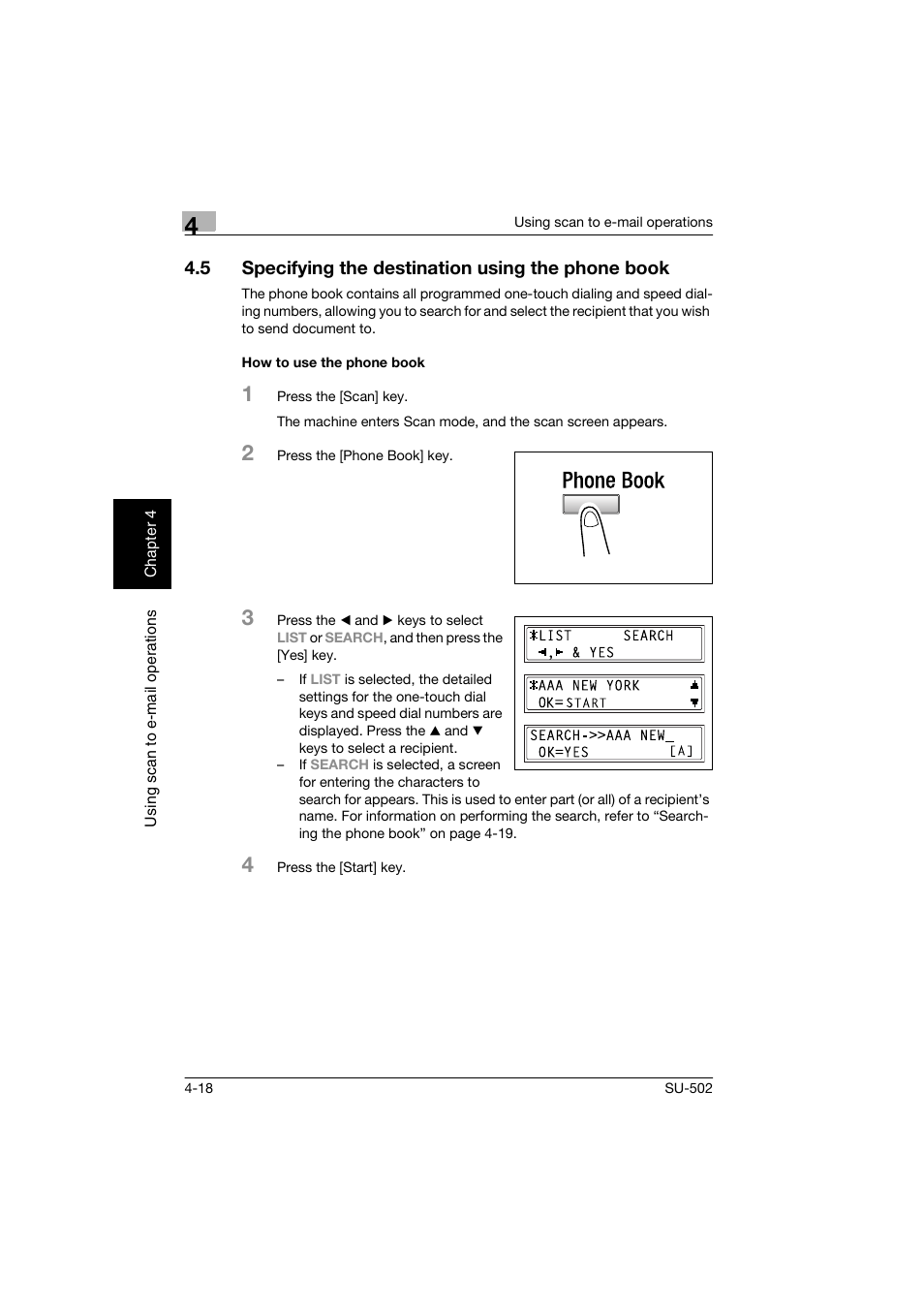 5 specifying the destination using the phone book, How to use the phone book, How to use the phone book -18 | Konica Minolta bizhub 160 User Manual | Page 105 / 156