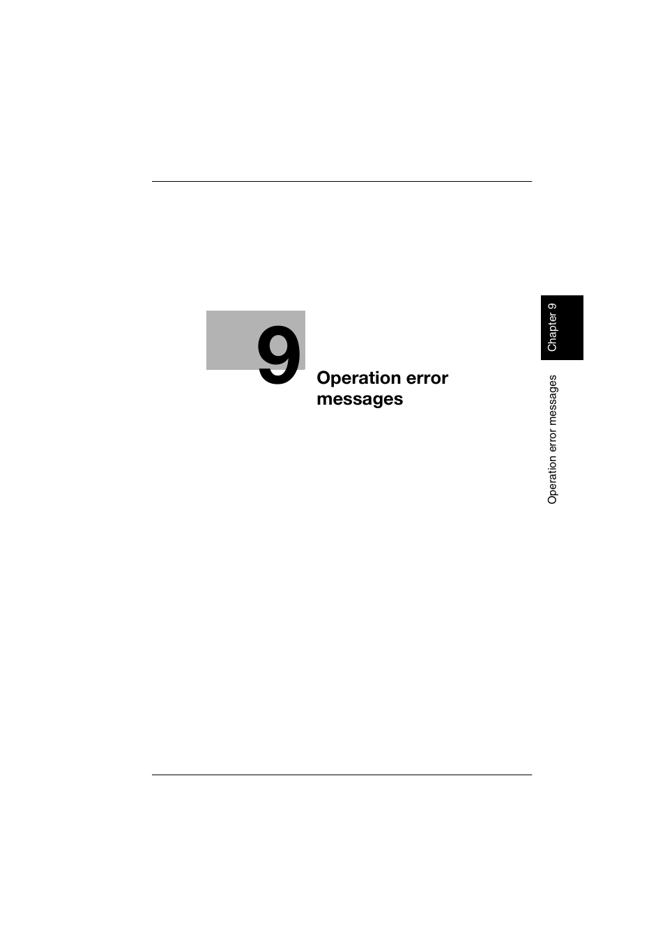 Operation error messages | Konica Minolta bizhub 160 User Manual | Page 142 / 156