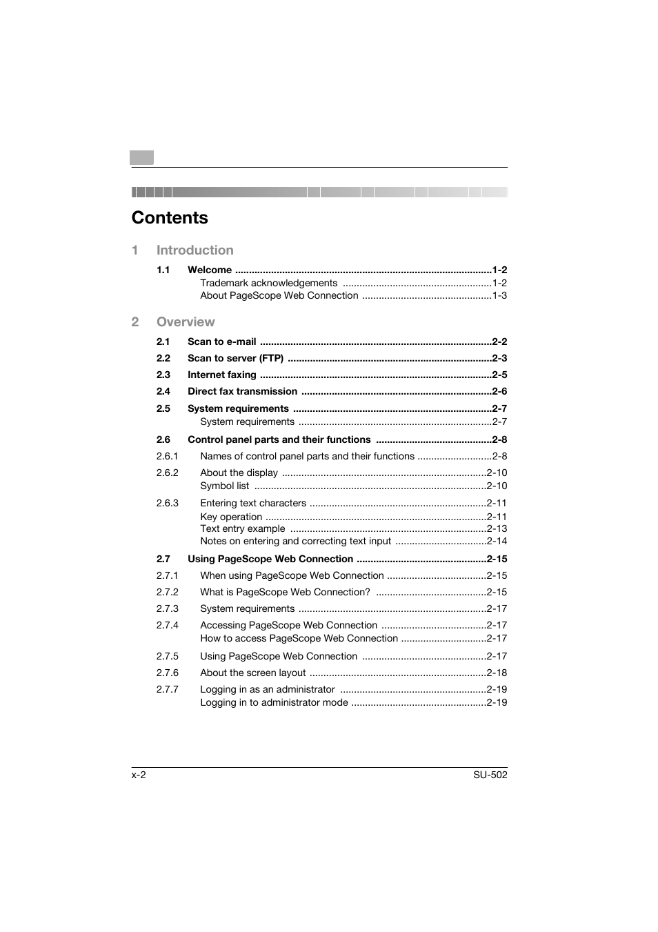 Konica Minolta bizhub 160 User Manual | Page 3 / 156