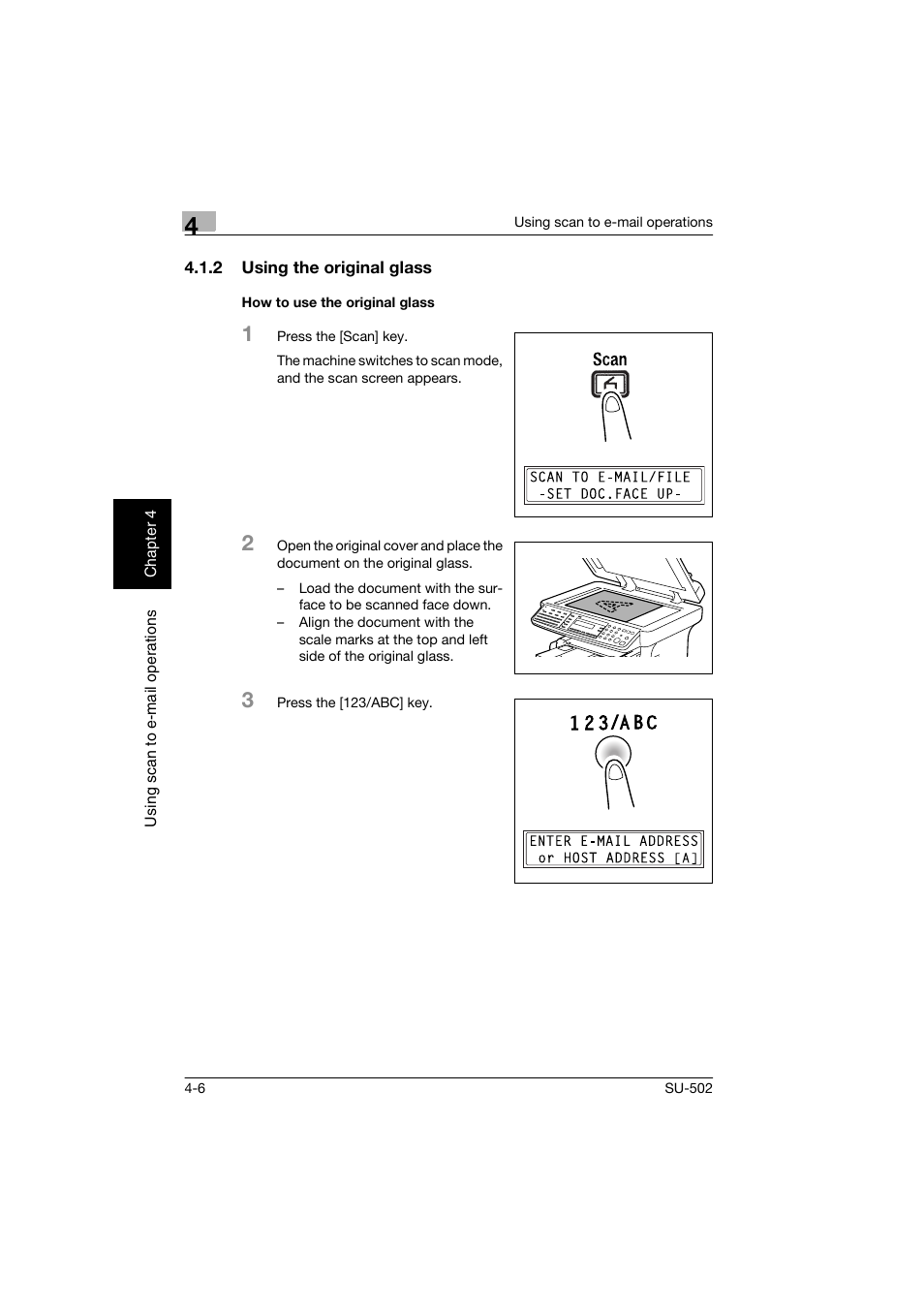 2 using the original glass, How to use the original glass | Konica Minolta bizhub 160 User Manual | Page 93 / 156