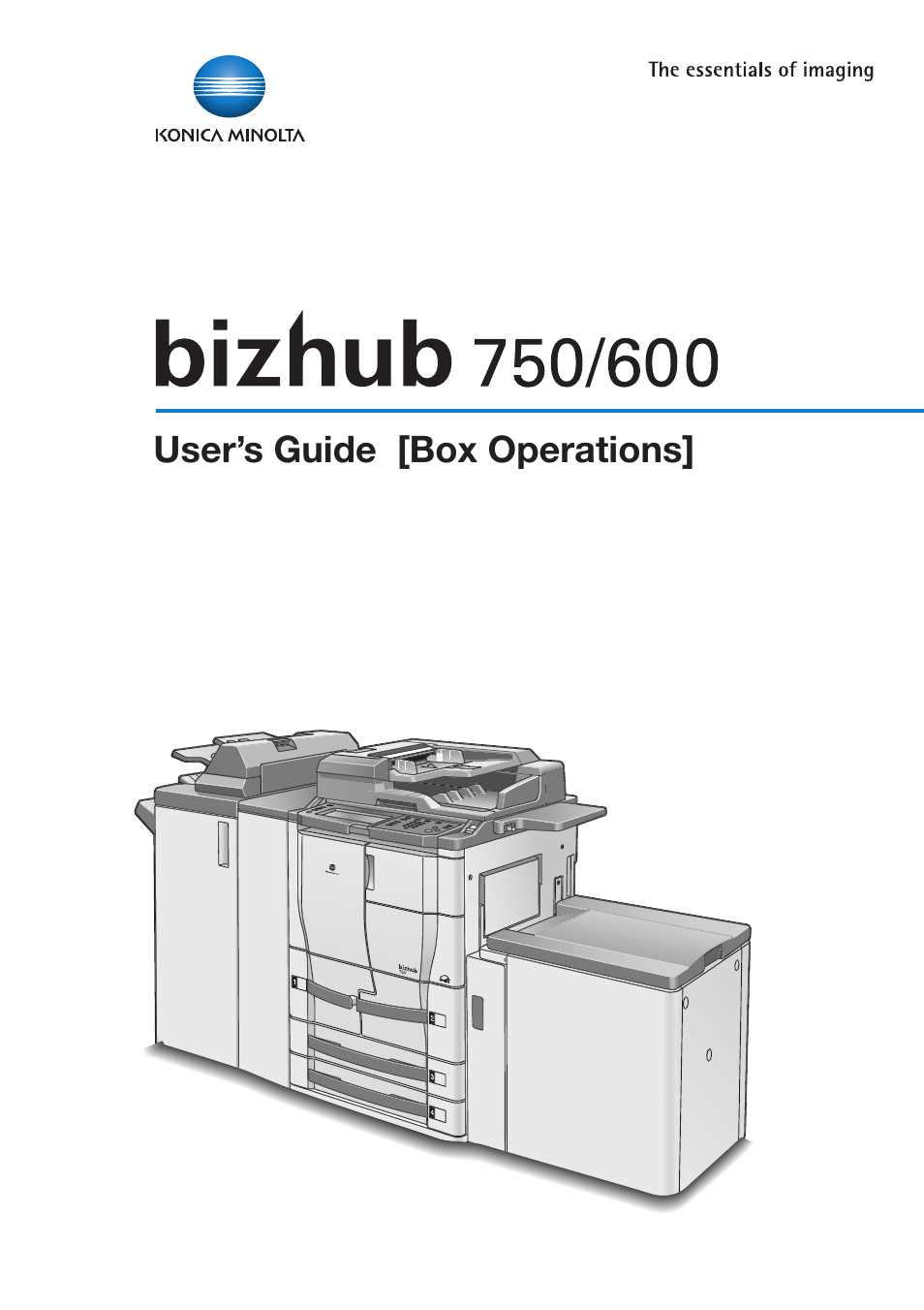 Konica Minolta bizhub 750 User Manual | 218 pages