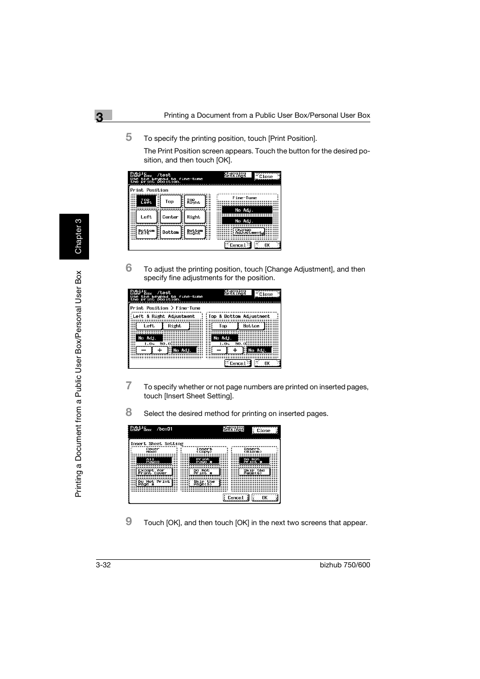 Konica Minolta bizhub 750 User Manual | Page 71 / 218