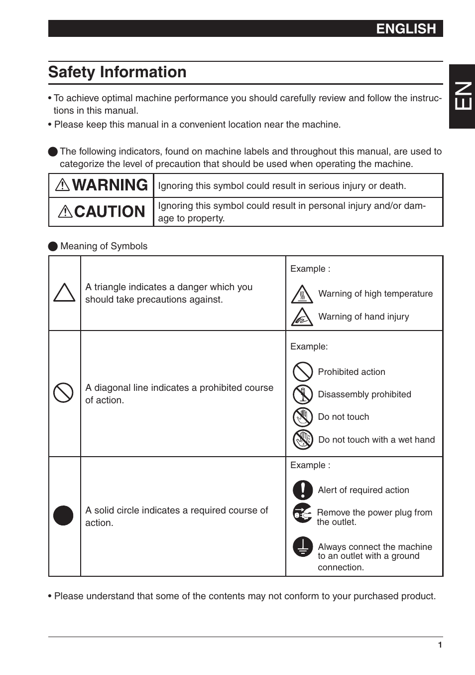 Safety information, English | Konica Minolta bizhub 25 User Manual | Page 3 / 28