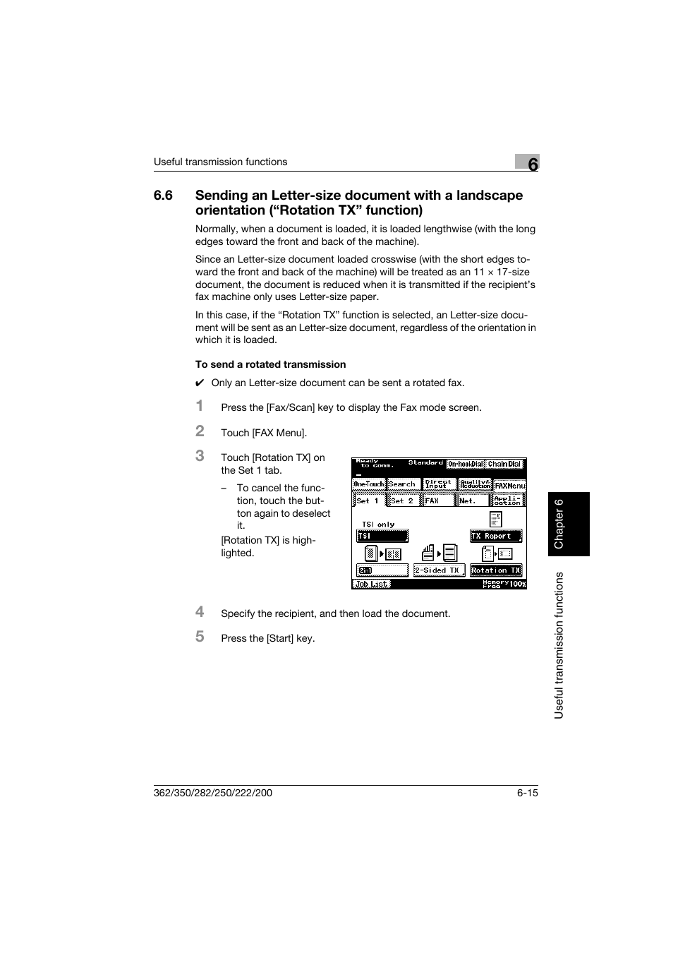 To send a rotated transmission, To send a rotated transmission -15 | Konica Minolta bizhub 222 User Manual | Page 114 / 366