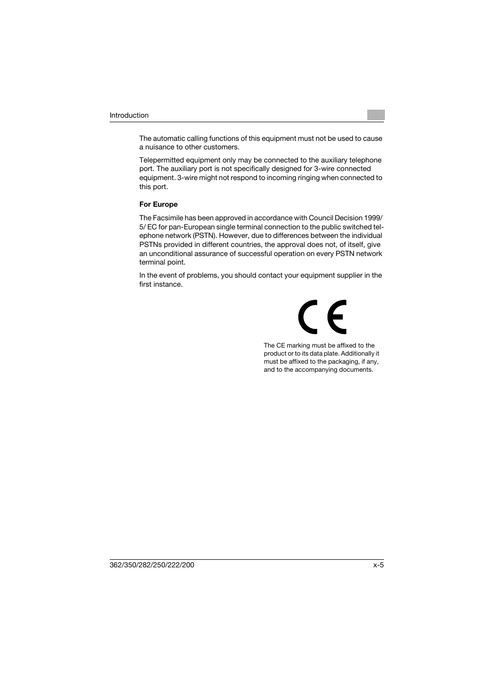 For europe | Konica Minolta bizhub 222 User Manual | Page 6 / 366