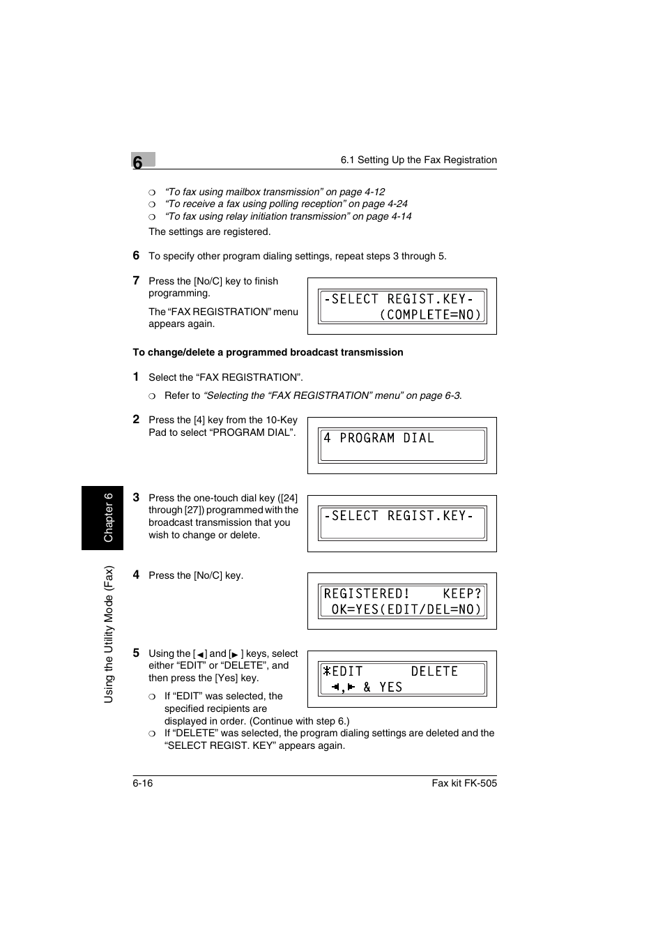 Konica Minolta FK-505 User Manual | Page 115 / 190