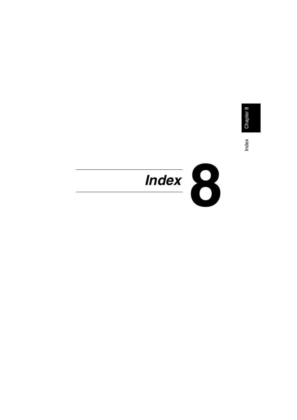 Ch.8 index, Index | Konica Minolta FK-505 User Manual | Page 186 / 190