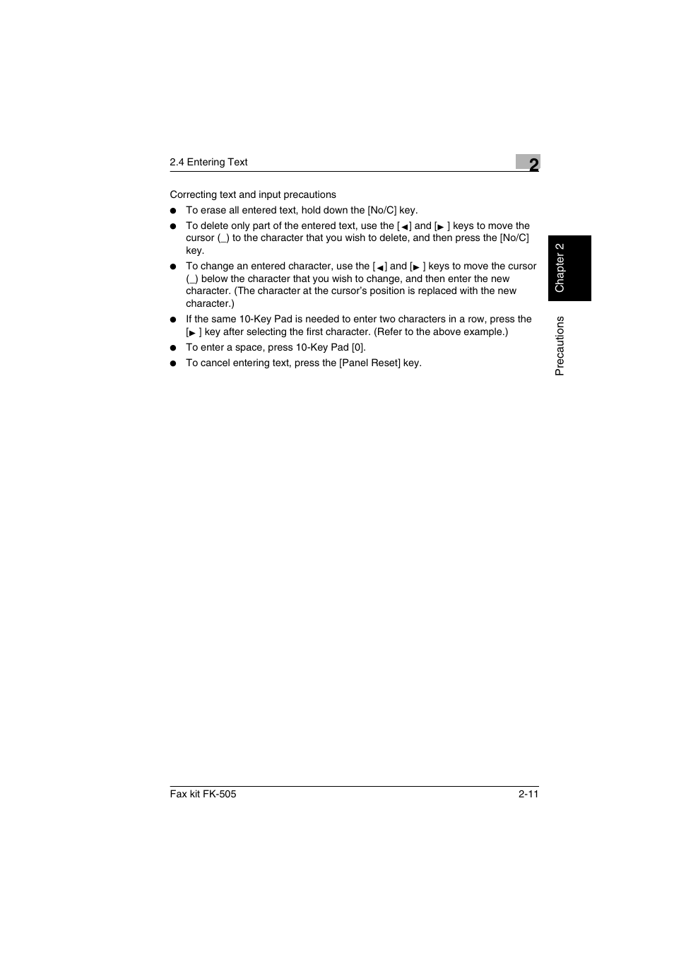 Konica Minolta FK-505 User Manual | Page 38 / 190