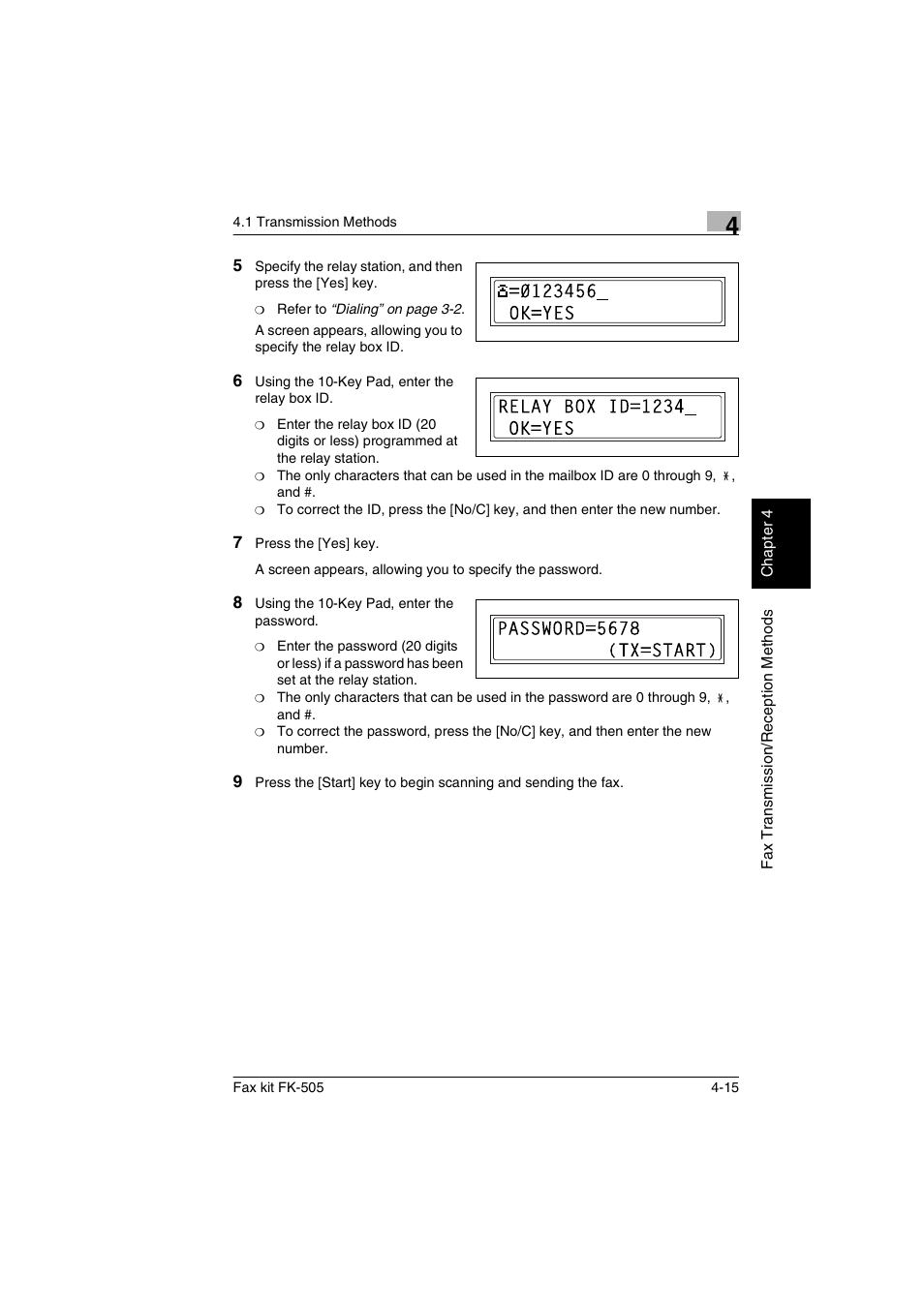 Konica Minolta FK-505 User Manual | Page 76 / 190