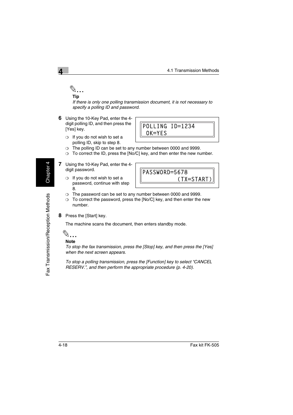 Konica Minolta FK-505 User Manual | Page 79 / 190