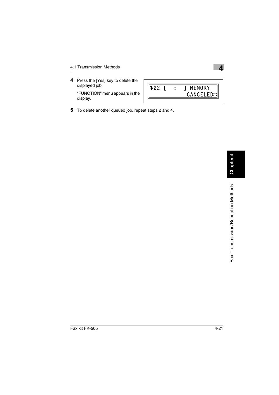 Konica Minolta FK-505 User Manual | Page 82 / 190