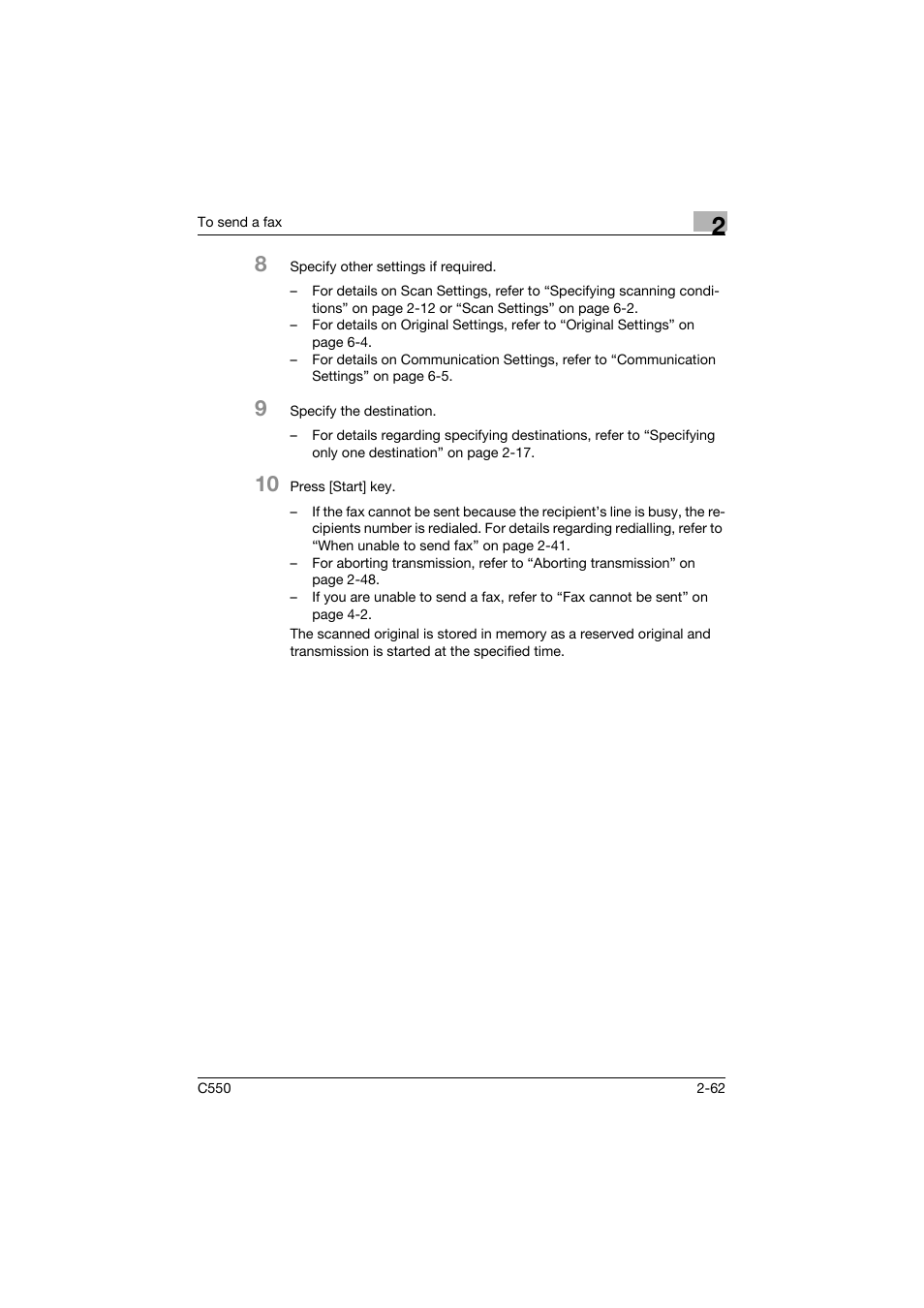 Konica Minolta bizhub C550 User Manual | Page 118 / 491