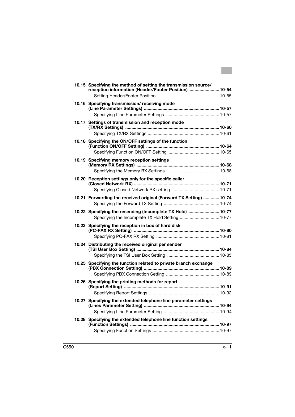 Konica Minolta bizhub C550 User Manual | Page 12 / 491