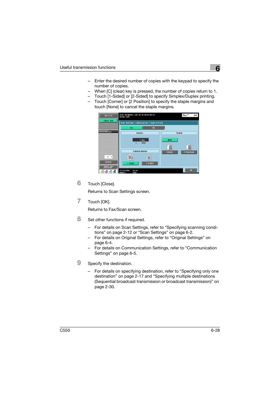 Konica Minolta bizhub C550 User Manual | Page 187 / 491