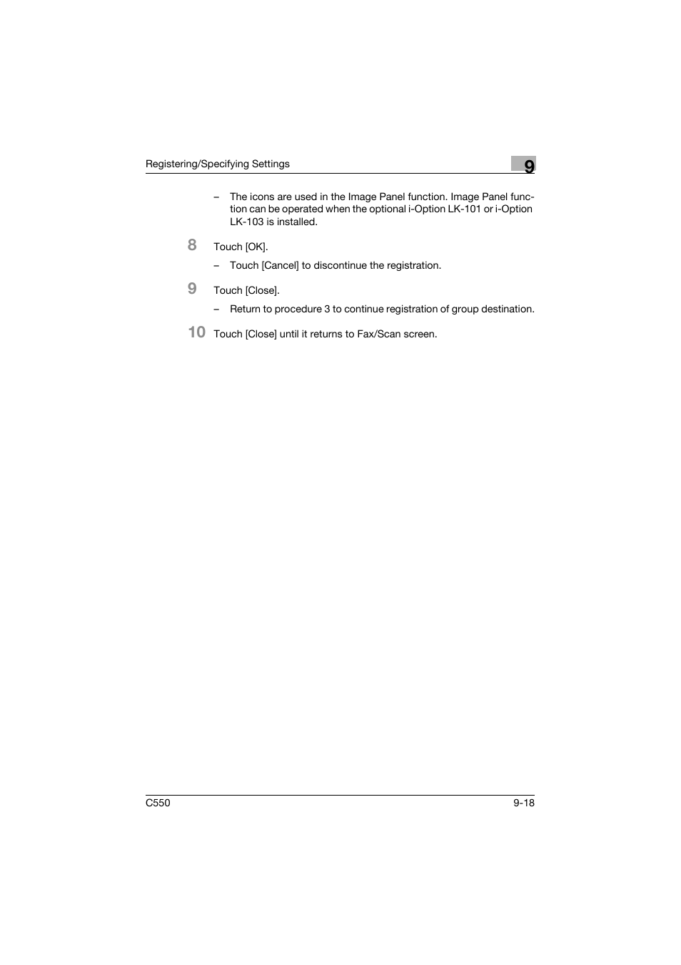 Konica Minolta bizhub C550 User Manual | Page 278 / 491