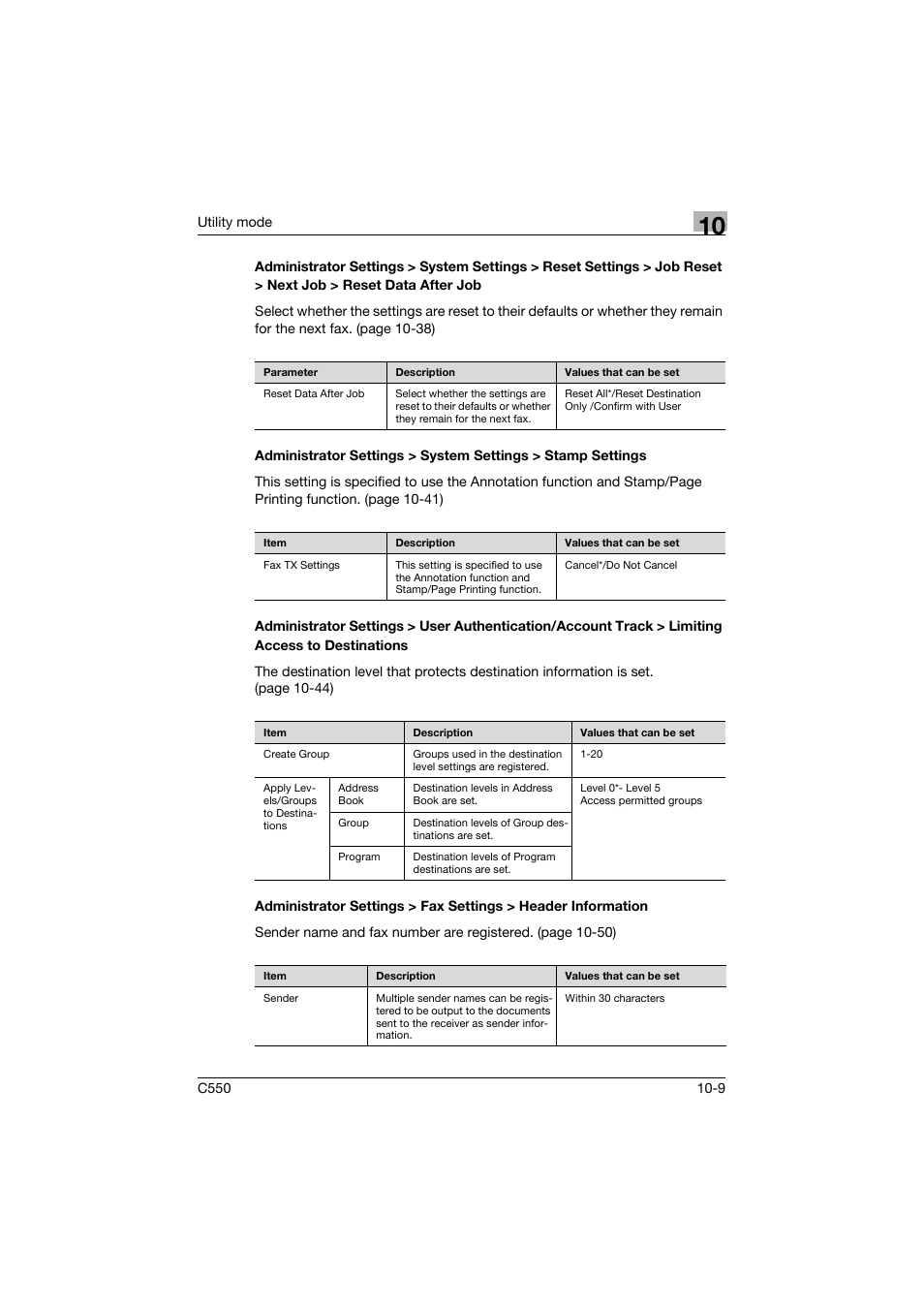 Konica Minolta bizhub C550 User Manual | Page 315 / 491