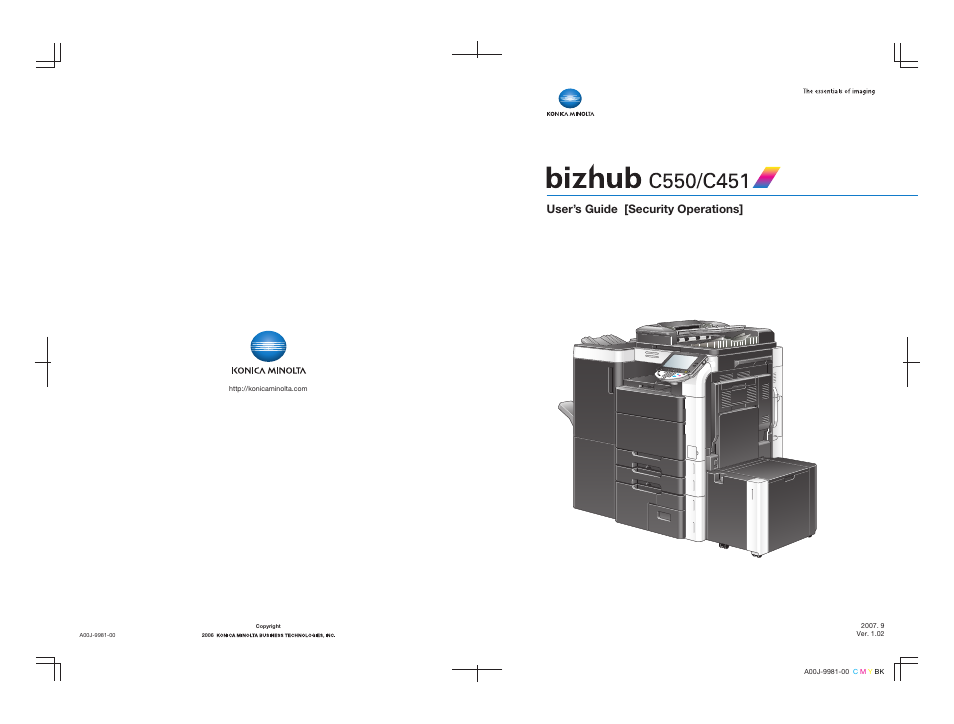 User’s guide [security operations | Konica Minolta bizhub C451 User Manual | Page 192 / 192