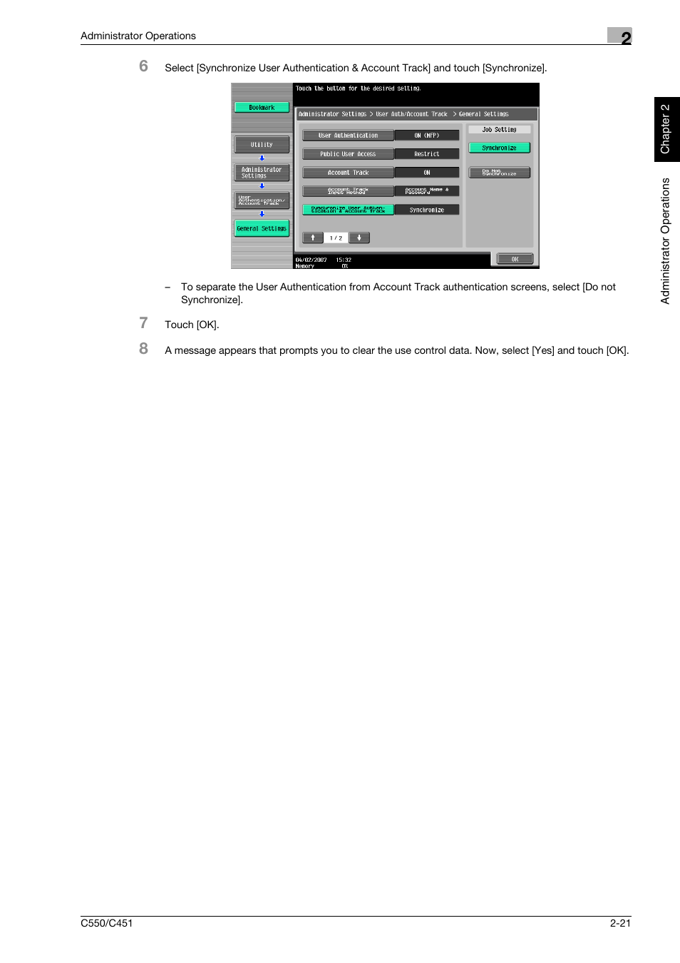 Konica Minolta bizhub C451 User Manual | Page 36 / 192