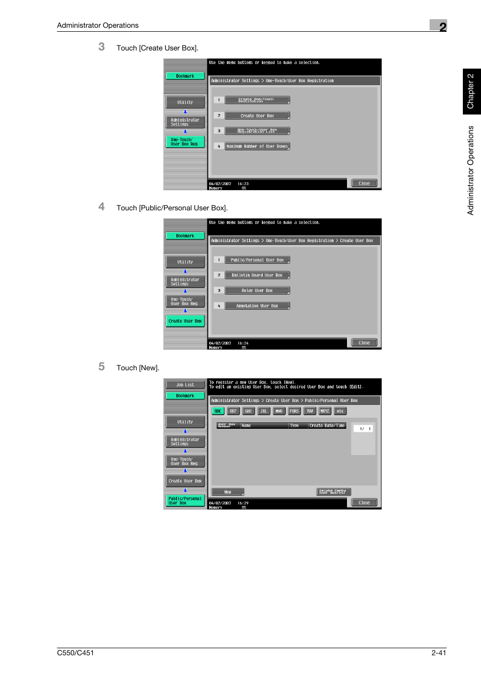 Konica Minolta bizhub C451 User Manual | Page 56 / 192