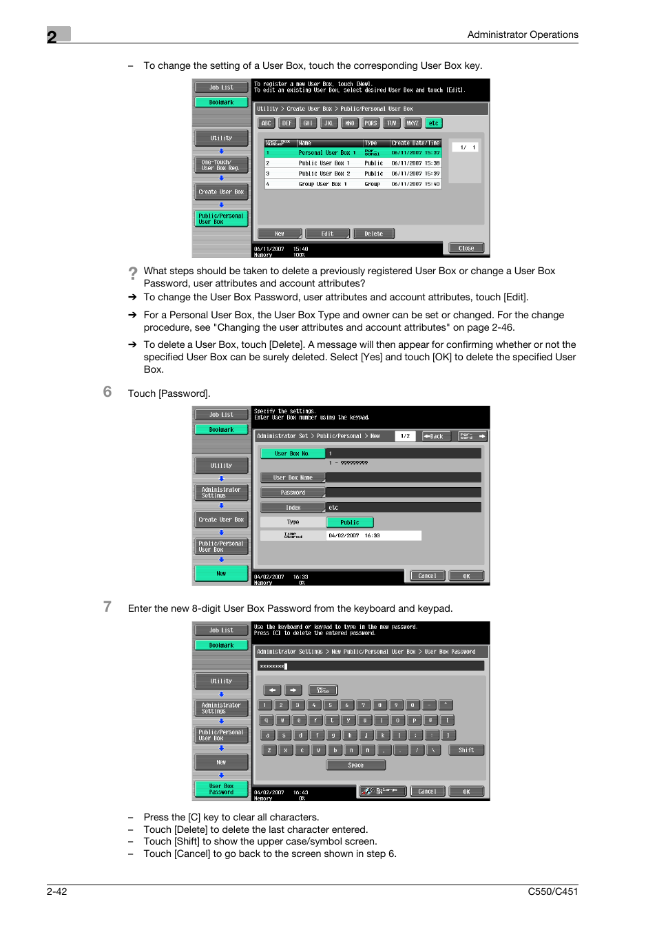 Konica Minolta bizhub C451 User Manual | Page 57 / 192