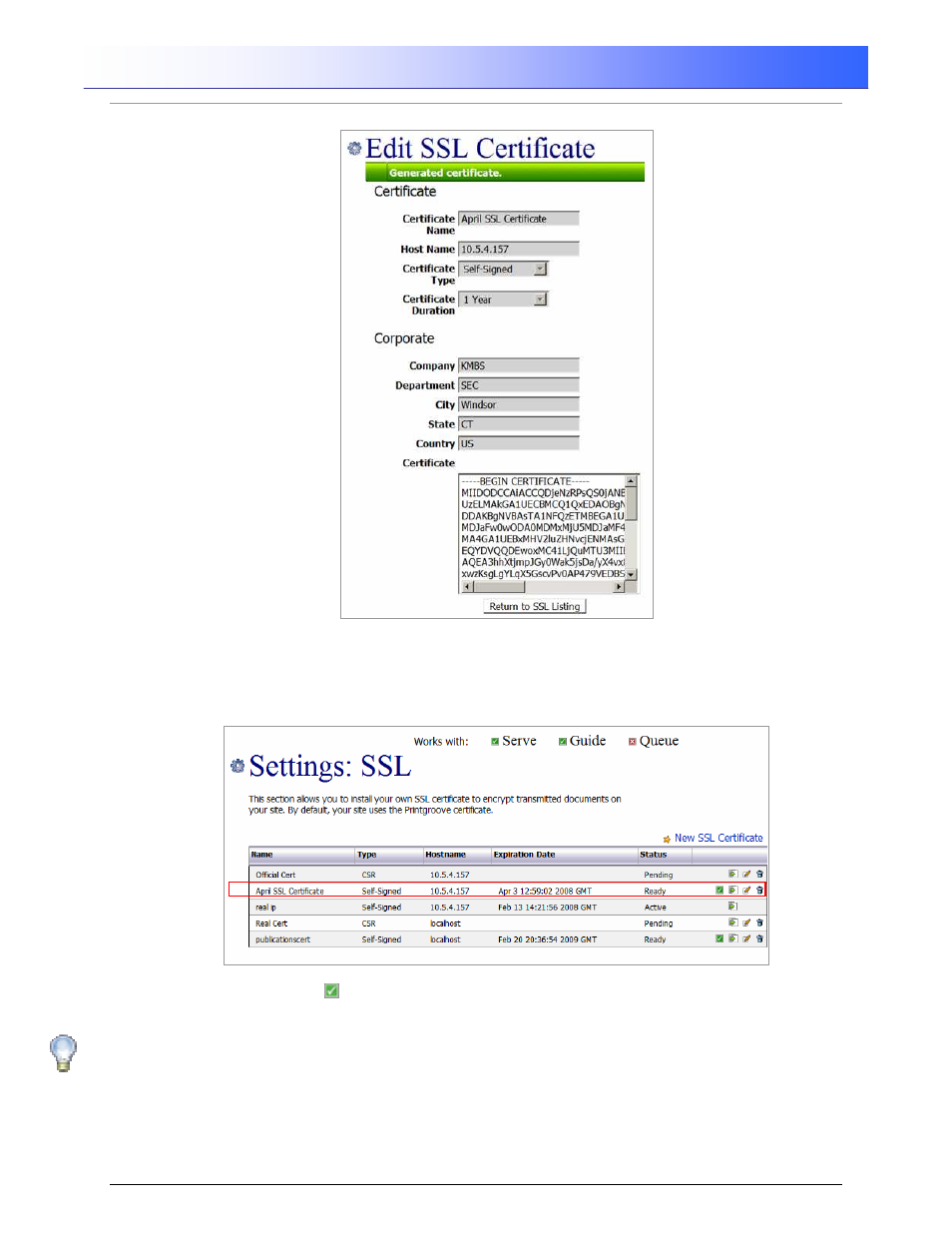 Printgroove ::admin | Konica Minolta Printgroove User Manual | Page 35 / 54