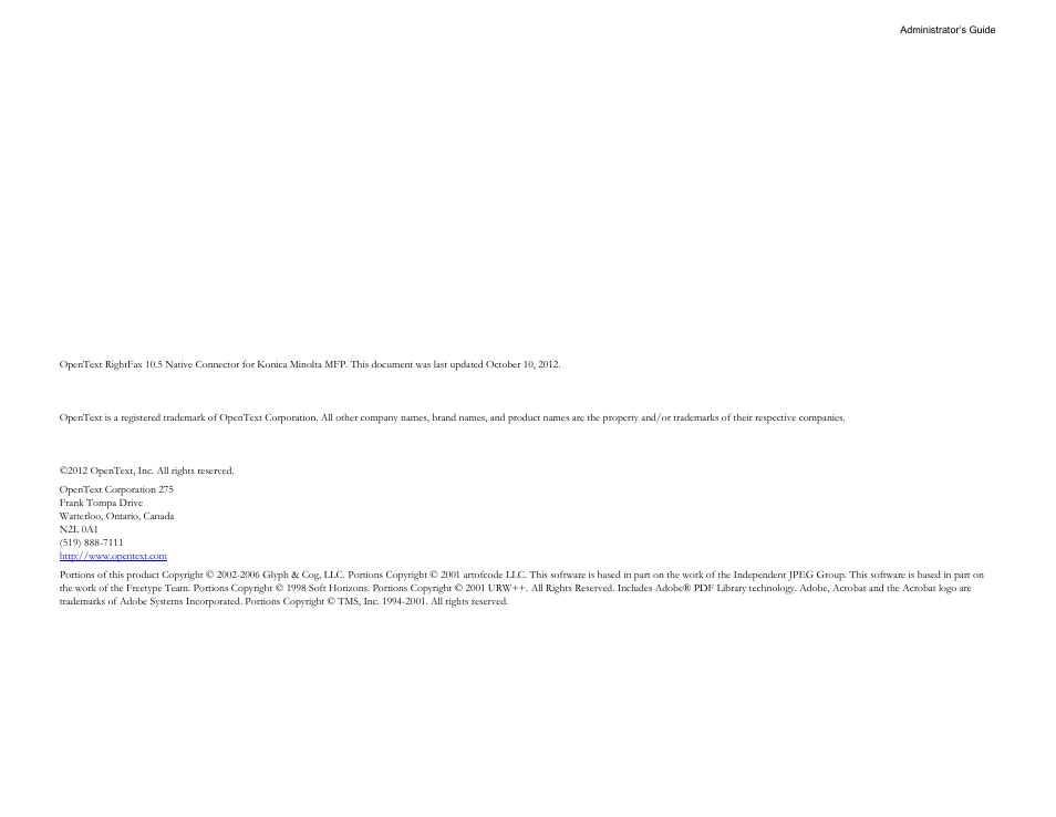 Konica Minolta OpenText RightFax User Manual | Page 2 / 20