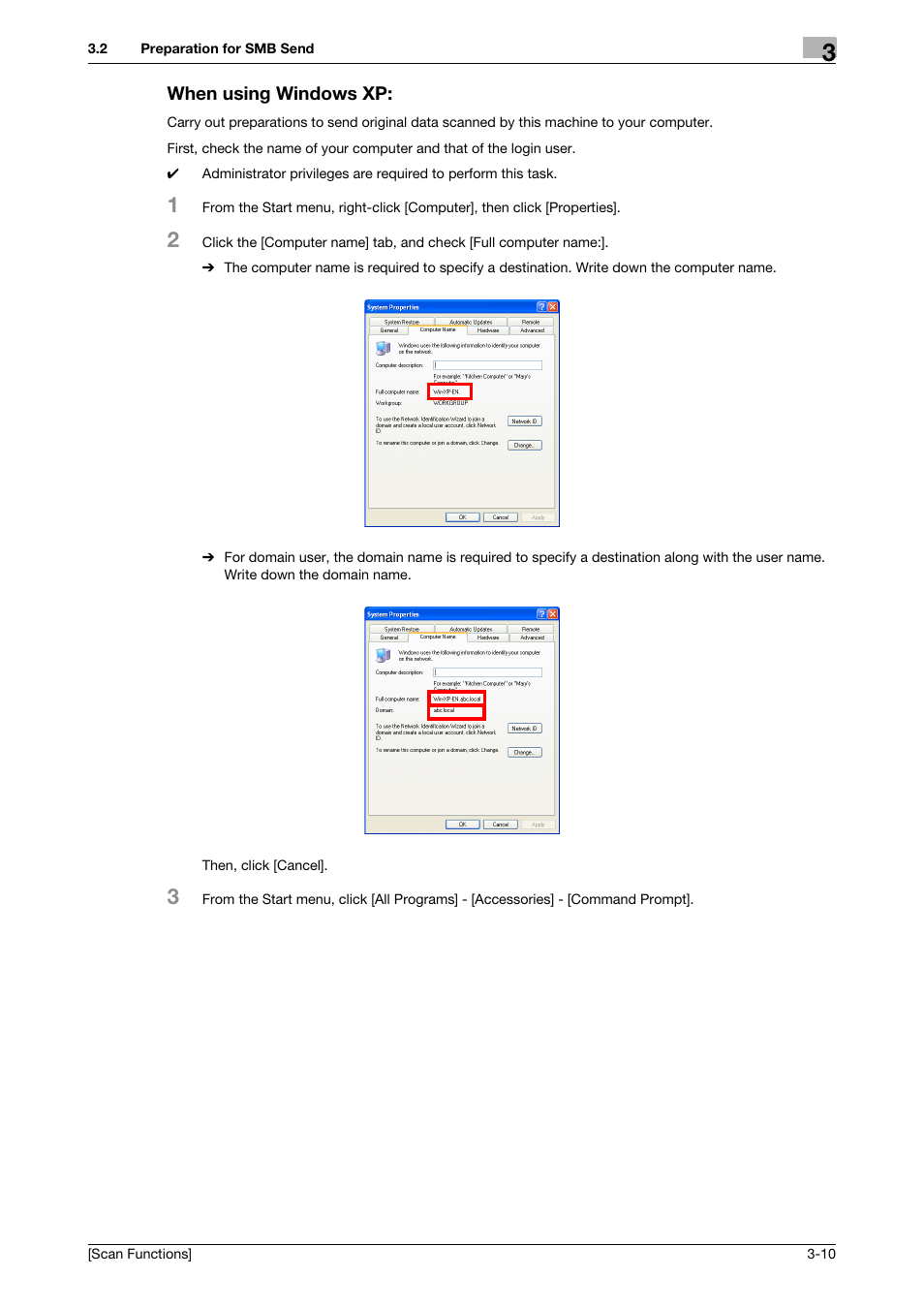 When using windows xp, When using windows xp: -10 | Konica Minolta bizhub C3850 User Manual | Page 41 / 105