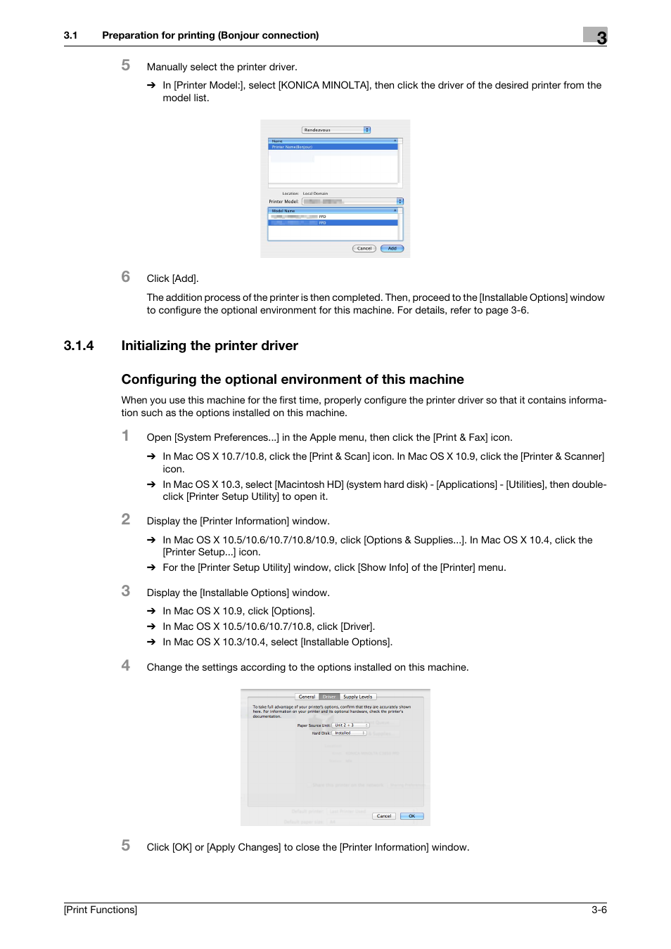 4 initializing the printer driver | Konica Minolta bizhub C3350 User Manual | Page 80 / 119