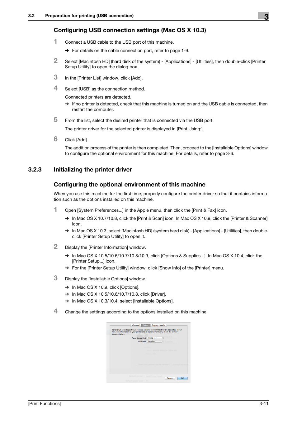 3 initializing the printer driver | Konica Minolta bizhub C3350 User Manual | Page 85 / 119