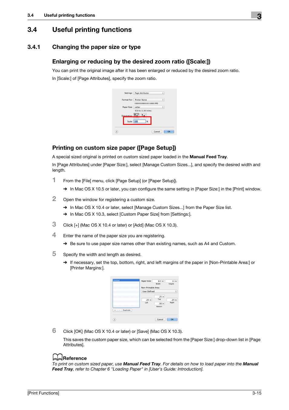 4 useful printing functions, 1 changing the paper size or type, Useful printing functions -15 | Konica Minolta bizhub C3350 User Manual | Page 89 / 119