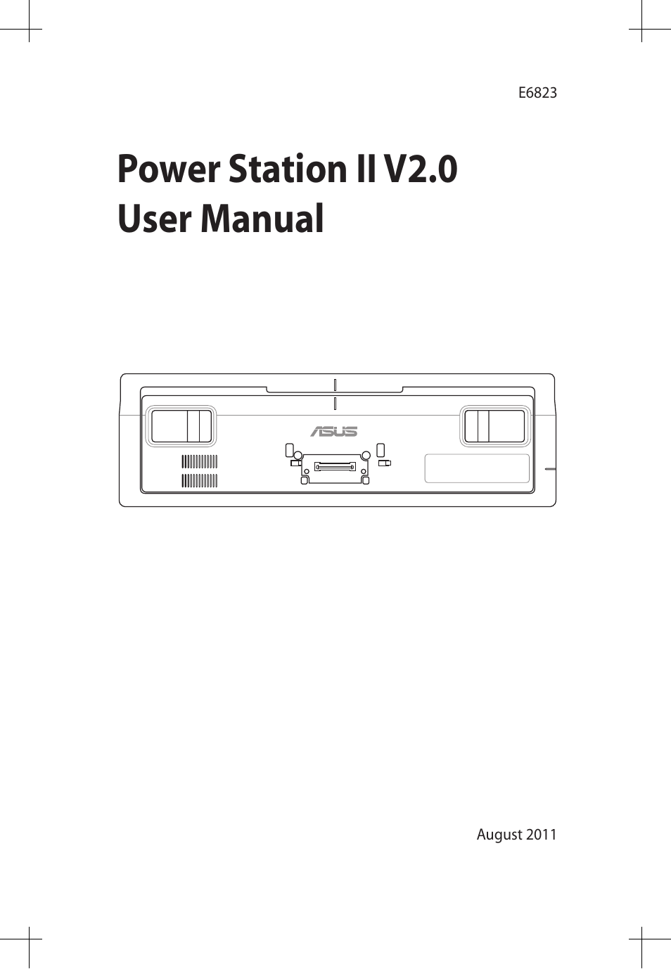 Asus Power Station II V2.0 E6823 User Manual | 12 pages