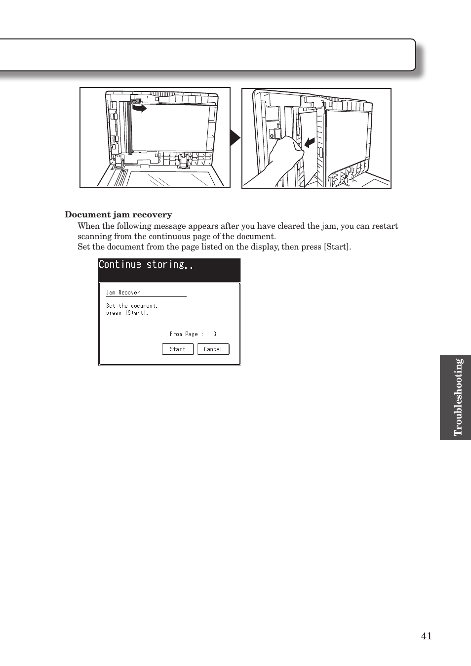 Clearing document jams | Konica Minolta bizhub 25e User Manual | Page 43 / 55