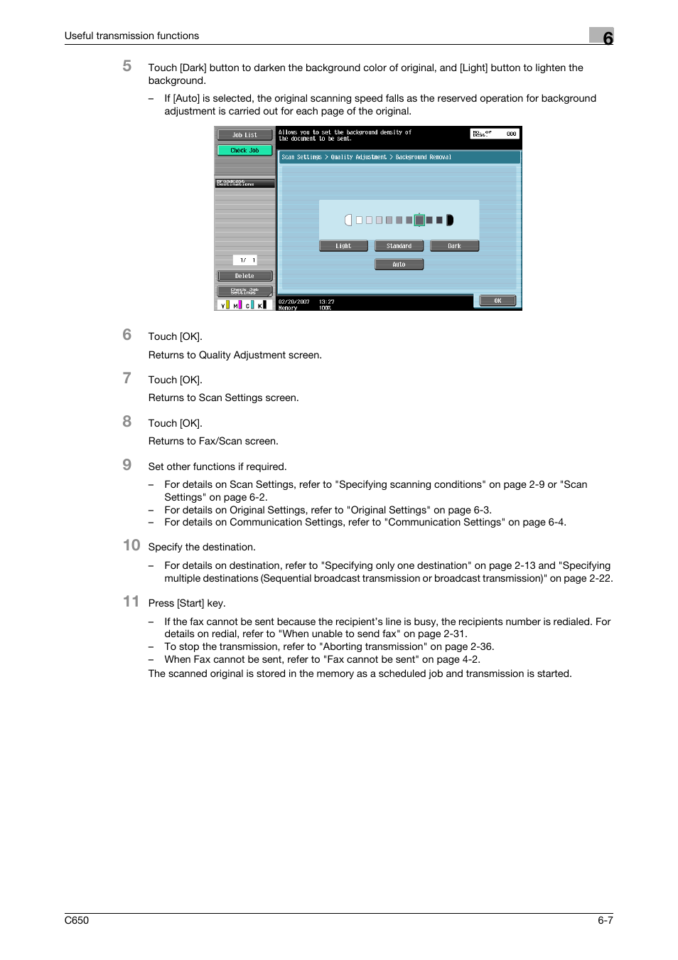 Konica Minolta FK-502 User Manual | Page 125 / 361