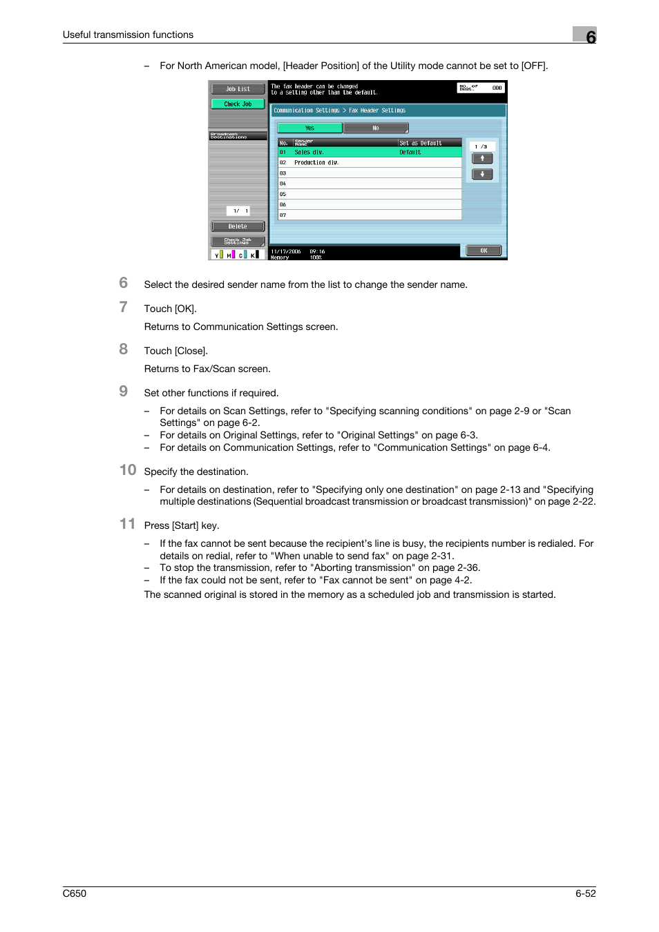 Konica Minolta FK-502 User Manual | Page 170 / 361