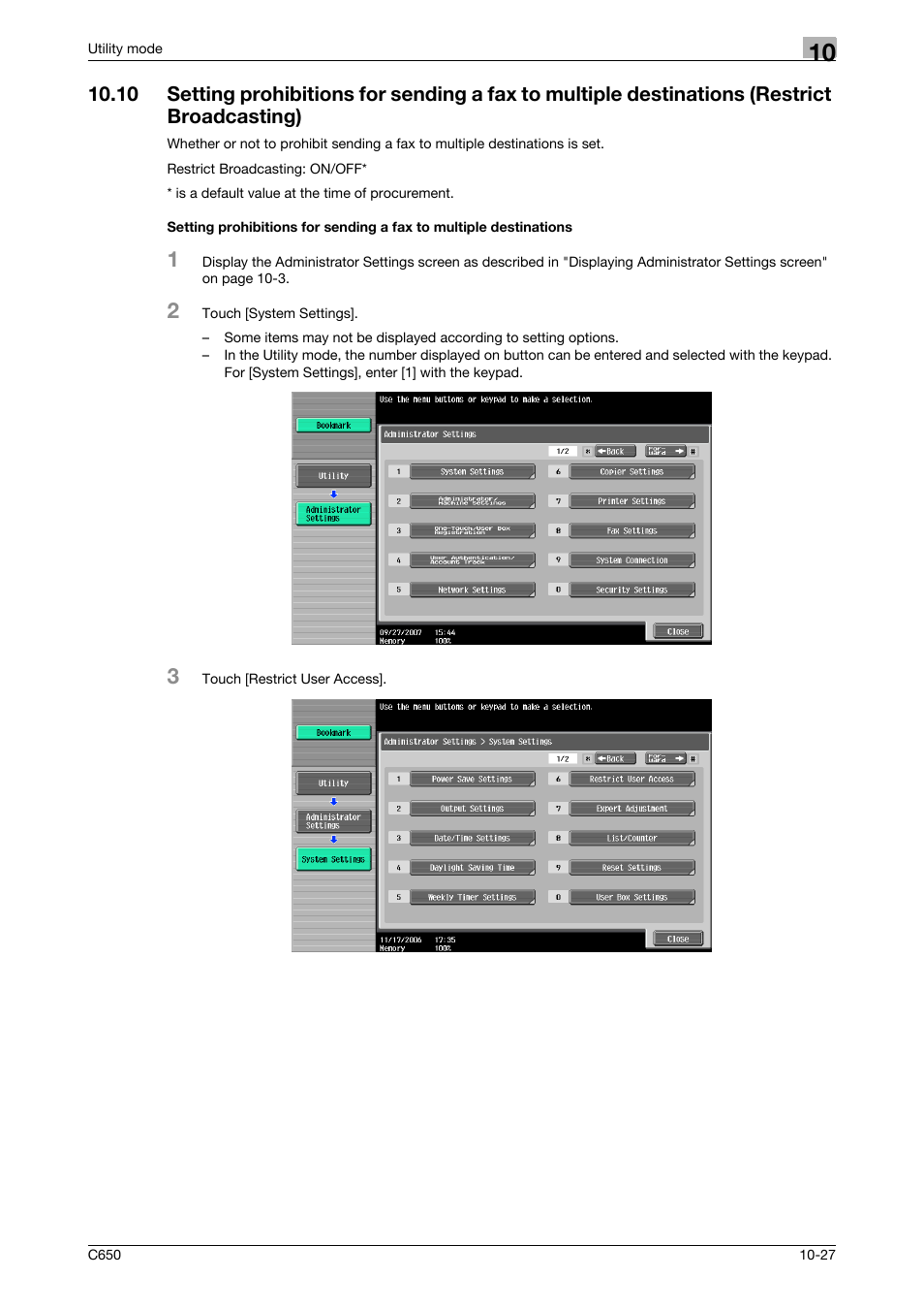 Konica Minolta FK-502 User Manual | Page 247 / 361